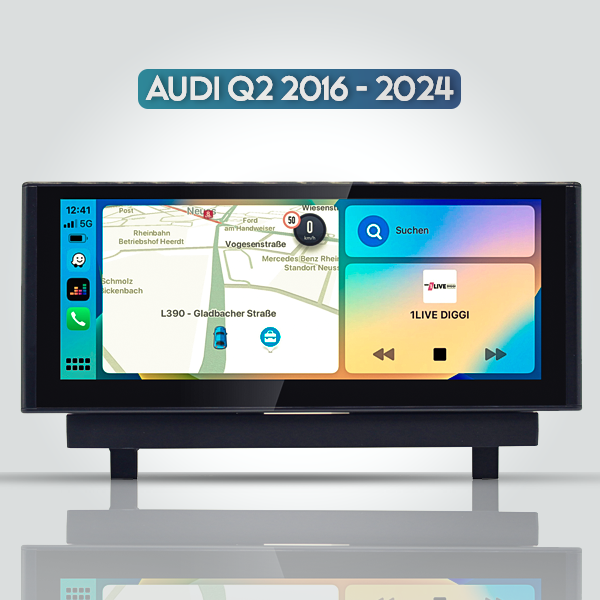 AUDI Q2 2016 - 2024 10.25 INCH ANDROID APPLE CARPL...