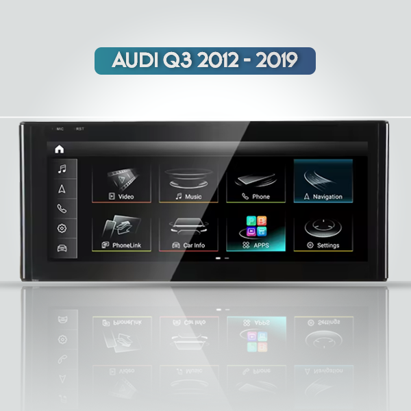 AUDI Q3 2012 - 2019 10.25 INCH ANDROID APPLE CARPLAY RADIO - ULTRA PREMIUM SERIES 