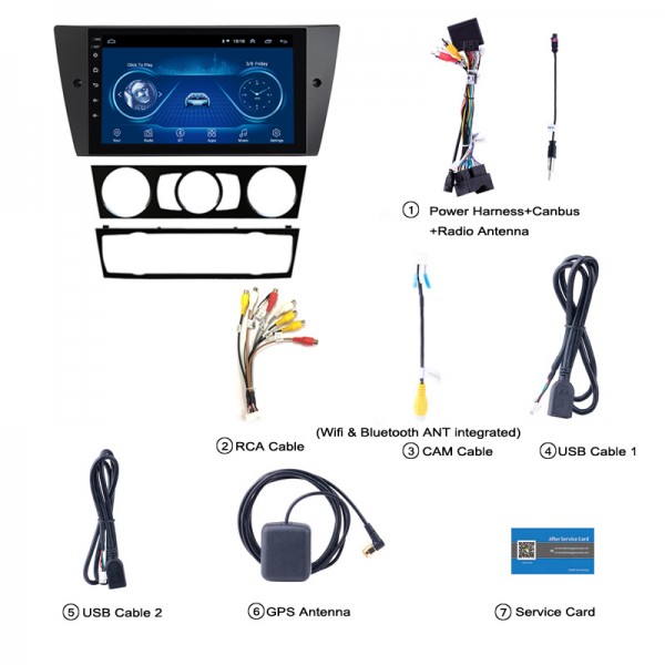 BMW 3 SERIES E90 9 INCH 2005 - 2012 ANDROID CAR STEREO NAVIGATION IN-DASH HEAD UNIT - OPTIMAL SERIES