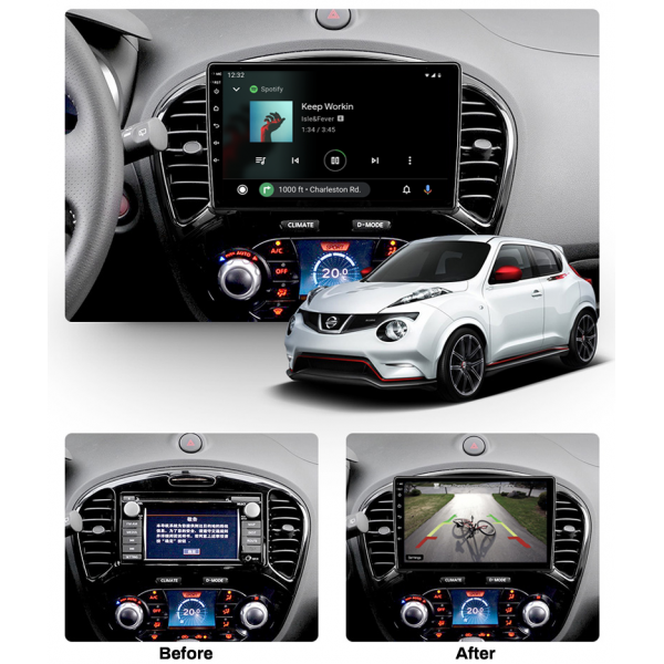 Nissan Juke 2010 - 2018 9 Inch Android Navigation Bluetooth Radio 