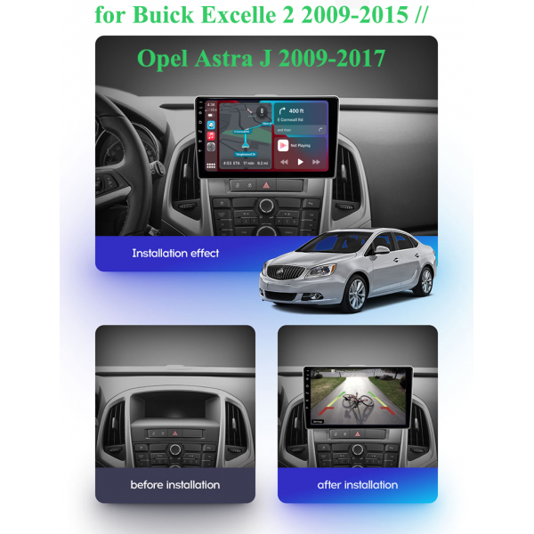 Opel Astra J 2009 - 2017 9 Inch Android Navigation Radio Touch Screen 