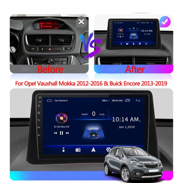 Opel Mokka 2013 - 2016 9 Inch Android Navigation Multimedia Touch Screen