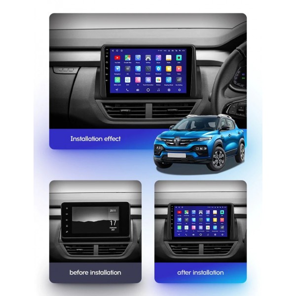 Renault Kiger 2020 - 2022 9 Inch Android Carplay Android Car Audio System