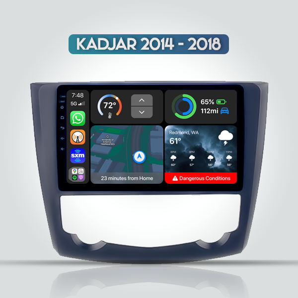 Renault Kadjar 2014 - 2018 9 Inch Android Premium Multimedia Carplay Radio 