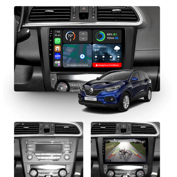 Renault Kadjar 2014 - 2018 9 Inch Android Premium Multimedia Carplay Radio 