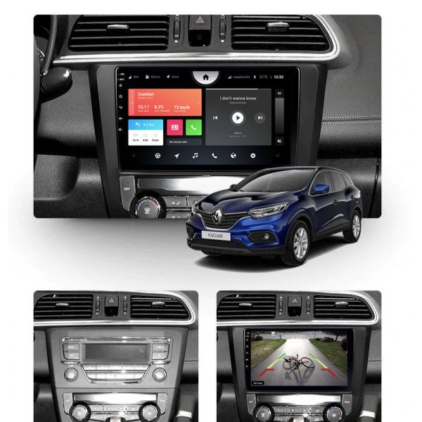 Renault Kadjar 2014 - 2017 9 Inch Android Bluetooth Multimedia Navigation Radio 