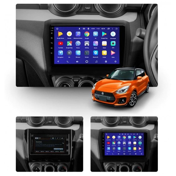 SUZUKI SWIFT 5 2015 - 2021 9 Inch ANDROID MULTIMEDIA NAVIGATION CARPLAY RADIO