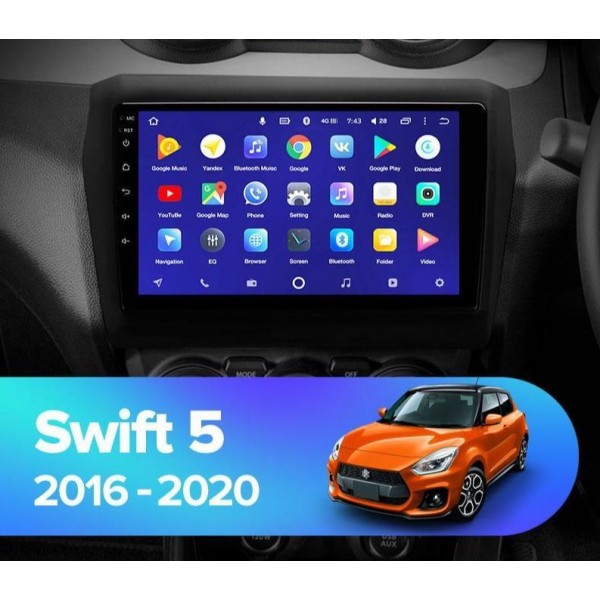 SUZUKI SWIFT 5 2015 - 2021 9 Inch ANDROID MULTIMED...