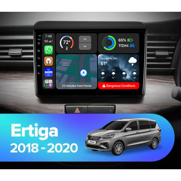 Suzuki Ertiga 2017 - 2021 9 Inch Android Auto Appl...