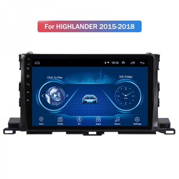 Toyota Highlander 2015 - 2018 10.1 Inch Android Sa...