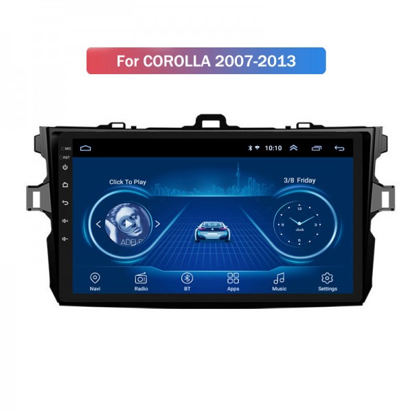 Toyota Corolla 2007 2013 9 inch Android Satnav Rad...