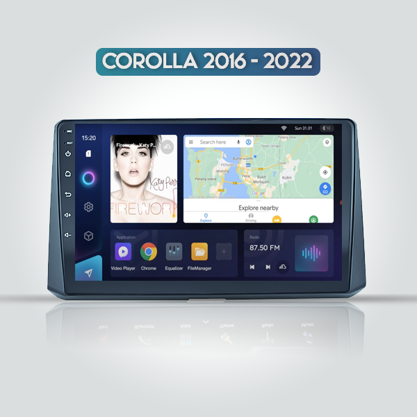 Toyota Corolla Cross 2016 - 2022 10 Inch Android N...