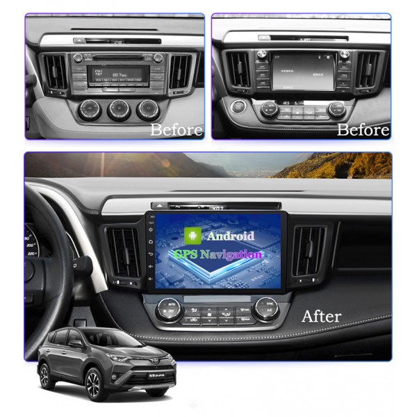 Toyota RAV-4 2013 - 2018 9 Inch Android Satnav Radio Car Audio Sound System 