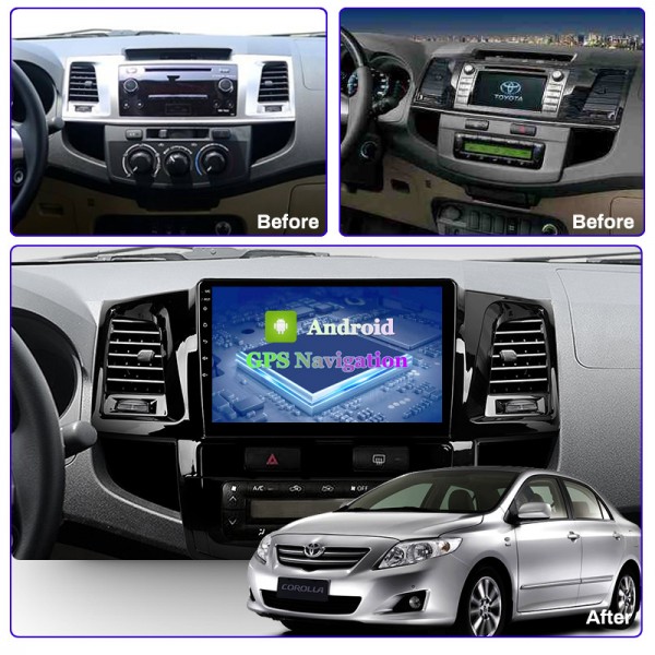 Toyota Fortuner Hilux 2007 - 2015 9 Inch Android Satnav Radio Car Audio Sound System