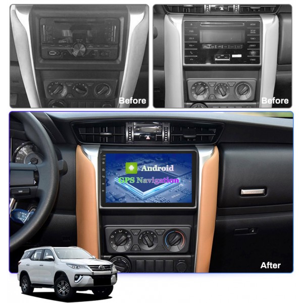 Toyota Fortuner 2016 - 2018 9 Inch Android Car Audio Sound System