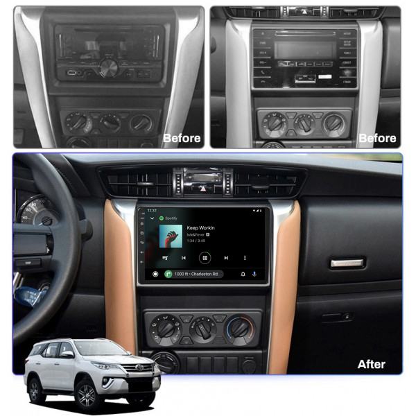 Toyota Fortuner 2015 - 2018 9 Inch Android Navigation Touch Screen Radio