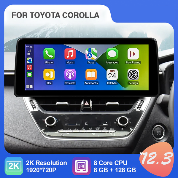 TOYOTA COROLLA 2019 - 2023 12.3 INCH APPLE CARPLAY...