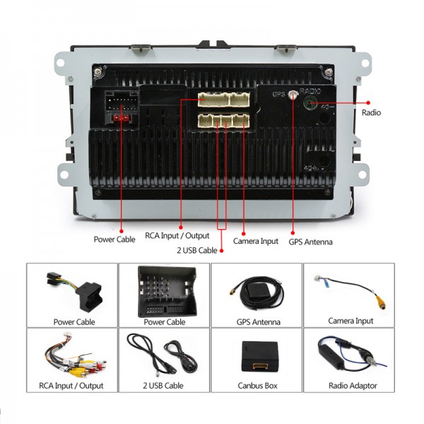 Volkswagen Universal 2005 - 2015 9 Inch Android Satnav Radio Car Audio Sound System